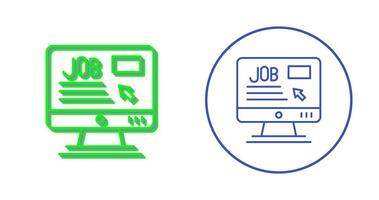 Online Job Vector Icon