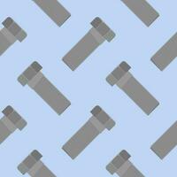 screw seamless pattern flat design vector illustration. pile screws seamless pattern