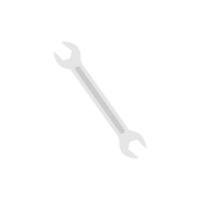 wrench flat design vector illustration. Maintenance, repair icon symbol isolated on white background