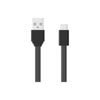 USB cable plano diseño vector ilustración aislado en blanco antecedentes. conectores y enchufes para ordenador personal y móvil dispositivos. computadora periféricos conector o teléfono inteligente recargar suministro