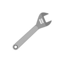 wrench flat design vector illustration. Maintenance, repair icon symbol isolated on white background