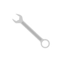 wrench flat design vector illustration. Maintenance, repair icon symbol isolated on white background