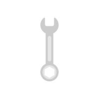 wrench flat design vector illustration. Maintenance, repair icon symbol isolated on white background