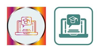 E Learning Vector Icon