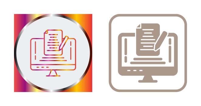 nota, vector, icono vector