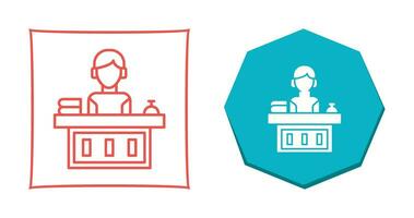 Office Reception Vector Icon