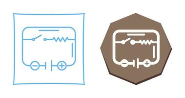 icono de vector de circuito eléctrico