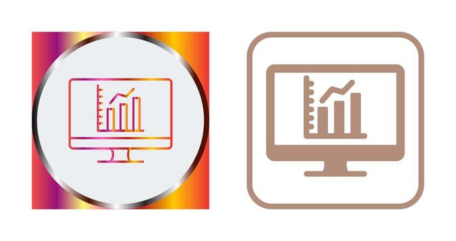 icono de vector de gráfico