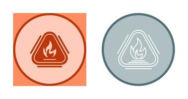 Caution Fire Vector Icon