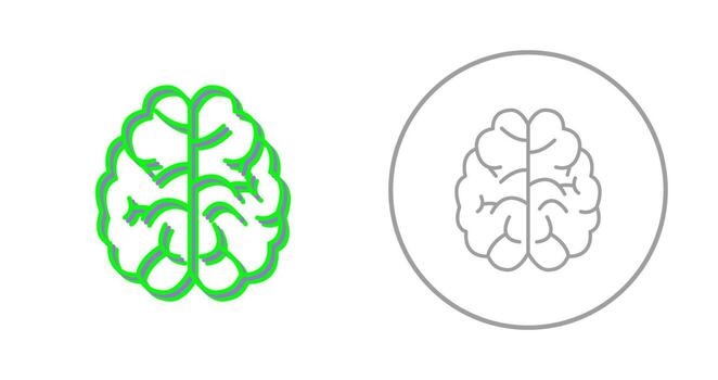 icono de vector de cerebro
