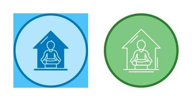 Yoga At home Vector Icon