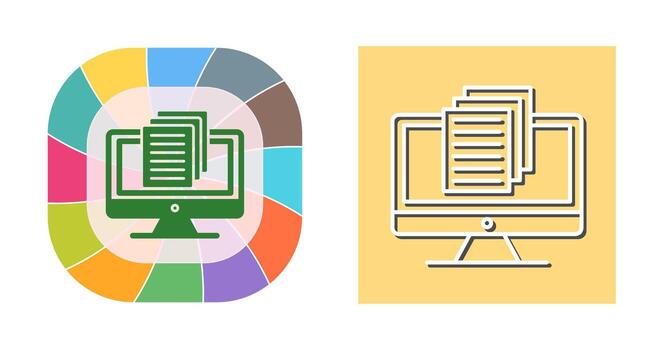 icono de vector de documento