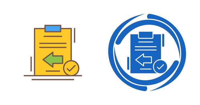 icono de vector de retorno