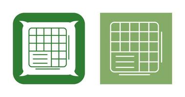 Table Data Vector Icon