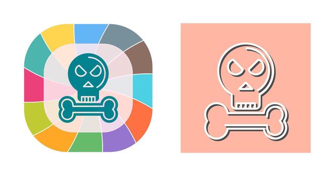 icono de vector de huesos