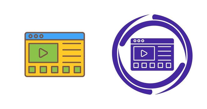 icono de vector de tutoriales en línea