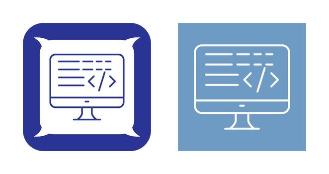 icono de vector de codificación