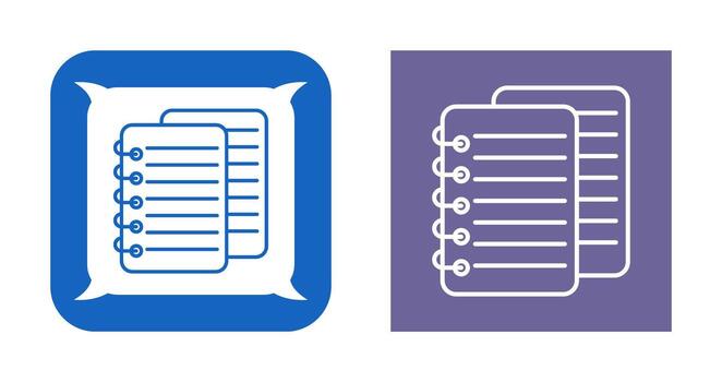 icono de vector de notas