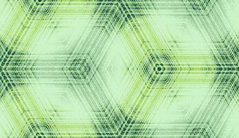 Seamless abstract geometric textured pattern in light green pastel colors. Symmetric hexagon concentric ornament for digital paper, textile printing, wallpaper background design. vector