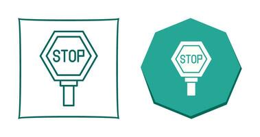 icono de vector de señal de stop