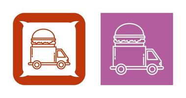 Fast Food Truck Vector Icon