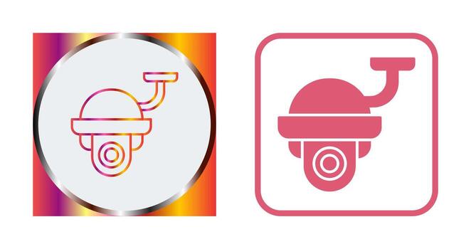 icono de vector de cámara de seguridad