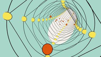 toon lignes et cercles tunnel infini boucle video