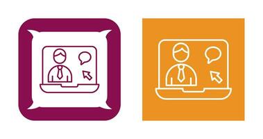 Online Interview Vector Icon