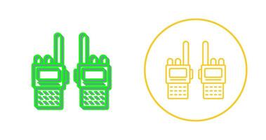 icono de vector de walkie-talkie