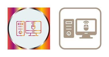 Desktop Computer Vector Icon
