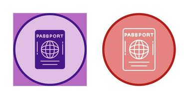 icono de vector de pasaporte