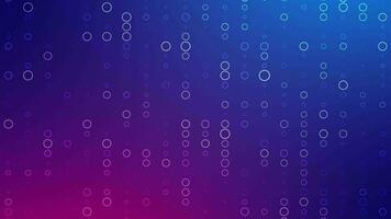Animation of an abstract shape with a blue and pink gradient. Seamless geometric design background video