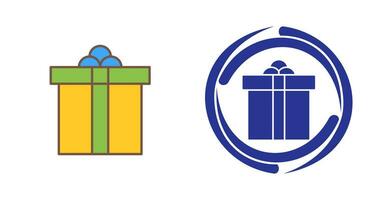 icono de vector de caja de regalo