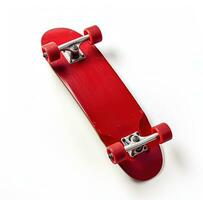 Colorful skateboard on white background AI Generative photo