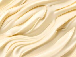 close up of vanilla whipped cream photo