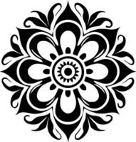 mandala - minimalista y plano logo - vector ilustración