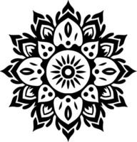 Mandala, Minimalist and Simple Silhouette - Vector illustration