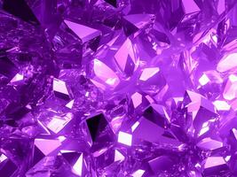 abstract crystal background with purple crystals photo