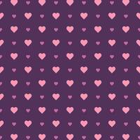 Cute Pink Heart Seamless Pattern Backdrop Vector Illustration