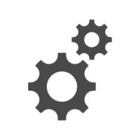 Setting Gears Icon Isolated Vector Illustration