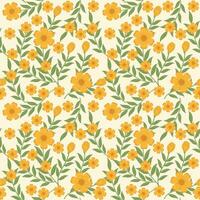 Floral Seamless Pattern Vector Background