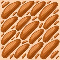 Large italian bread vector illustration for graphic design and decorative element