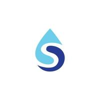 Abstract water logo design template vector