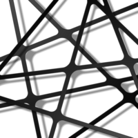 abstract zwart strepen met schaduw png