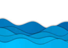 Bright blue corporate waves abstract background png