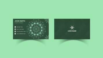 Modern luxury business card design vector template