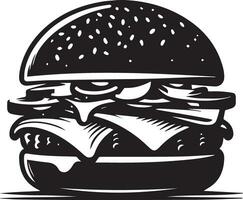 hamburguesa vector silueta ilustración 7 7