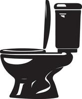 Modern Toilet Icon vector silhouette illustration, Toilet Silhouette, Toilet flat vector