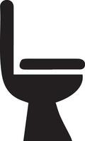 Modern Toilet Icon vector silhouette illustration, Toilet Silhouette, Toilet flat vector