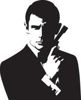 James Bond Character vector silhouette 3